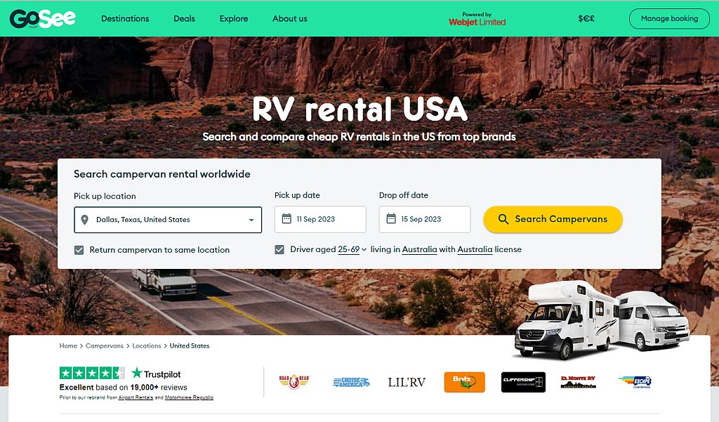 10 Best Campervan and RV Rentals in Dallas